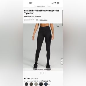 Fast and free, high-rise tight 28”